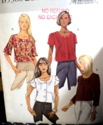 5360 EZ LTWT SHORTER TUCK OR NOT SS-LS JACKET PATTERN 14-20